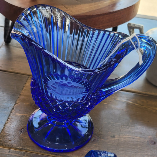 Cobalt blue pitcher