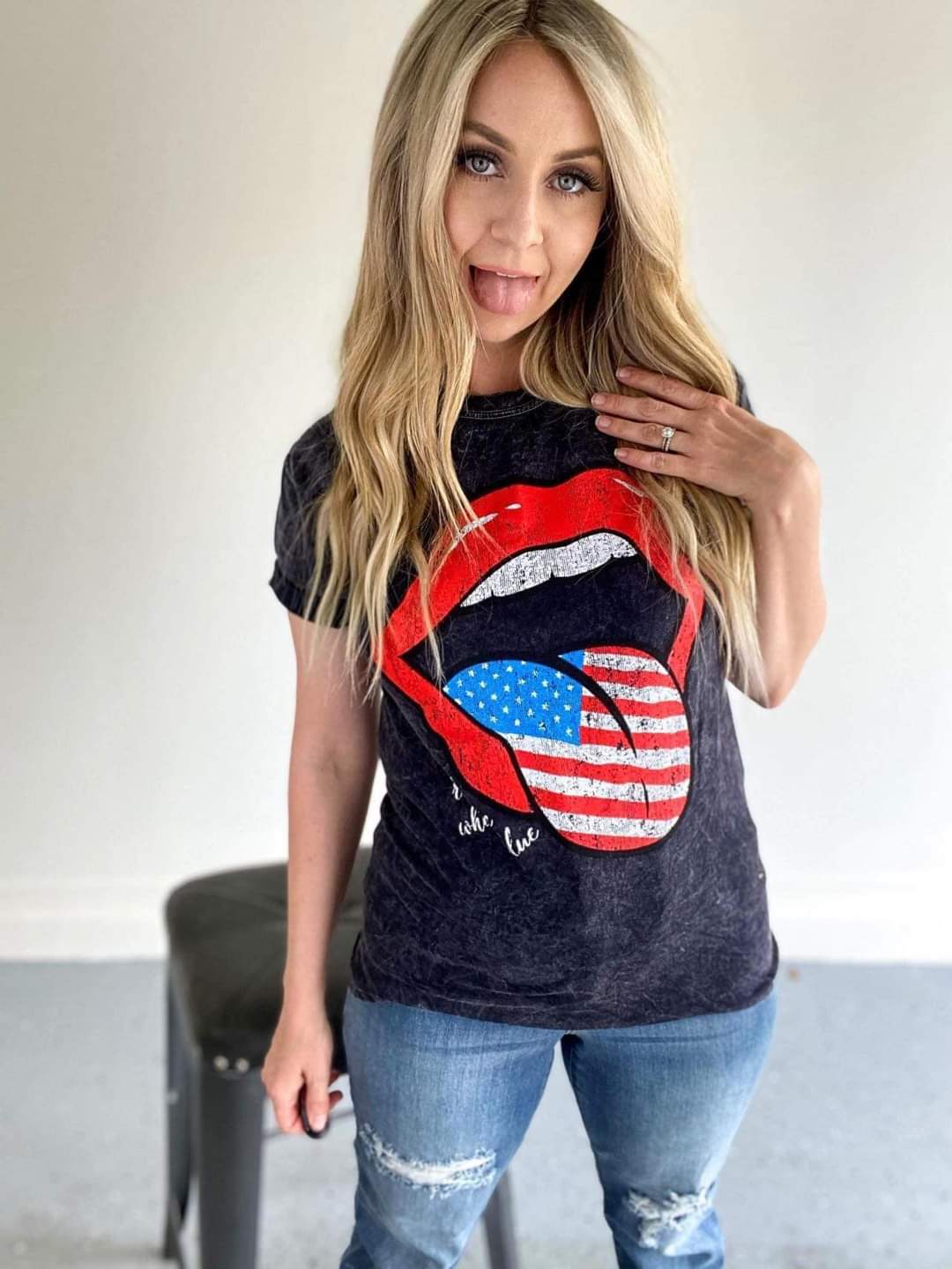 Americana Tongue Tee