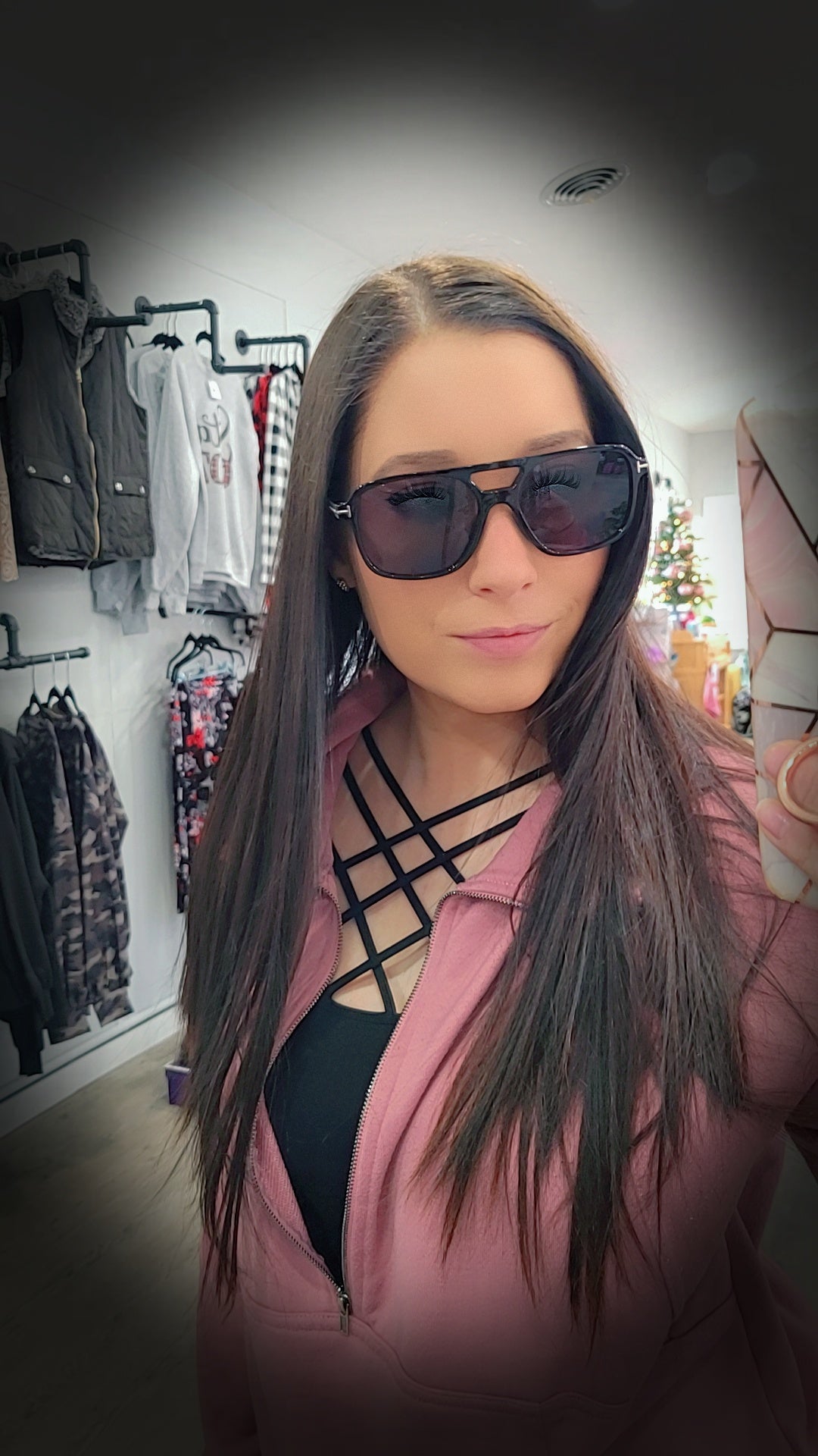 Double Bridge Aviator Sunglasses