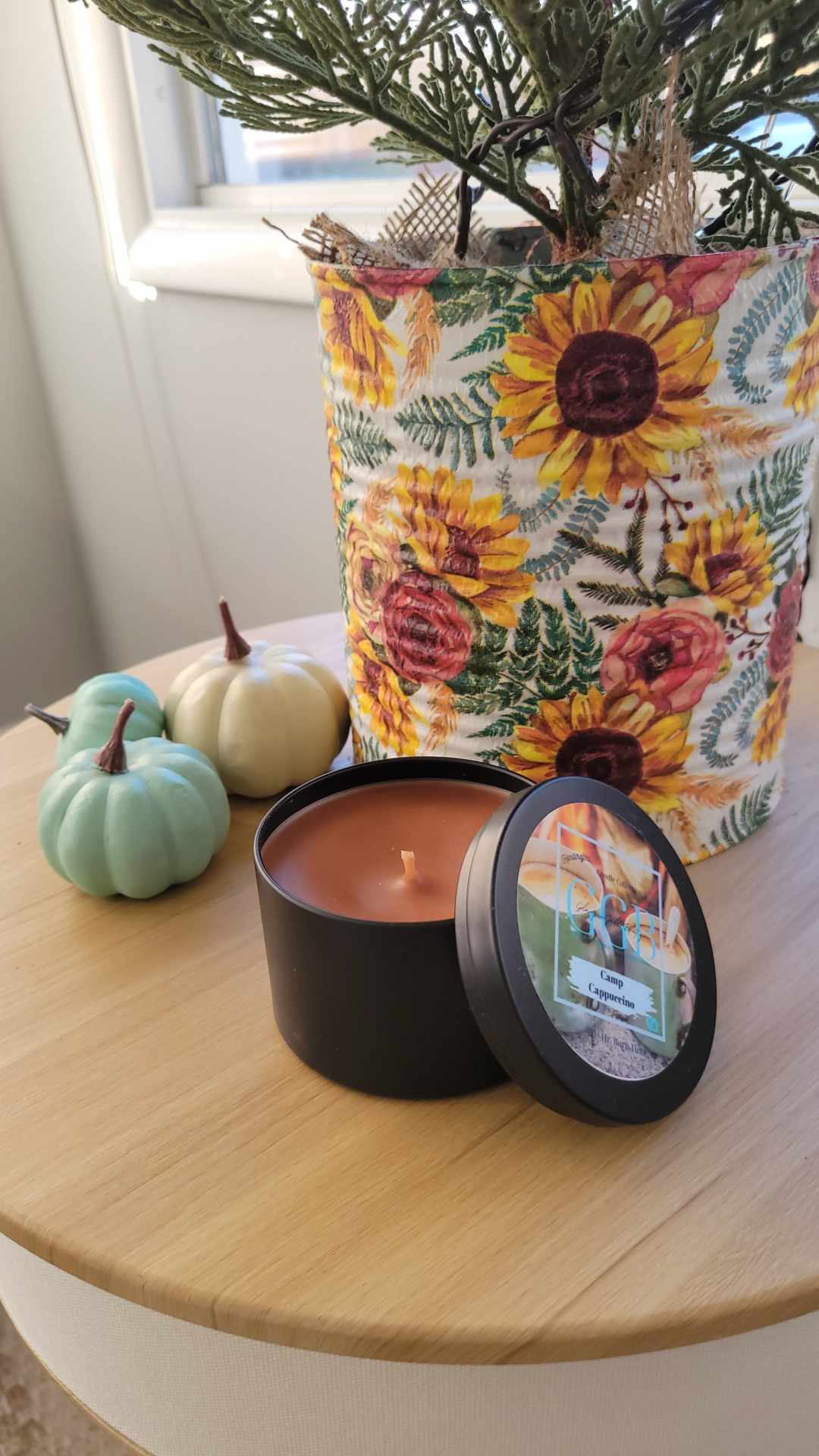 Camp Cappuccino Tin Candle
