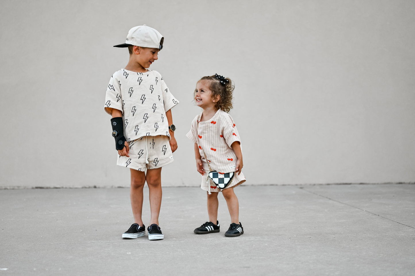 100% Muslin Cotton Short Set - Lightning Fast