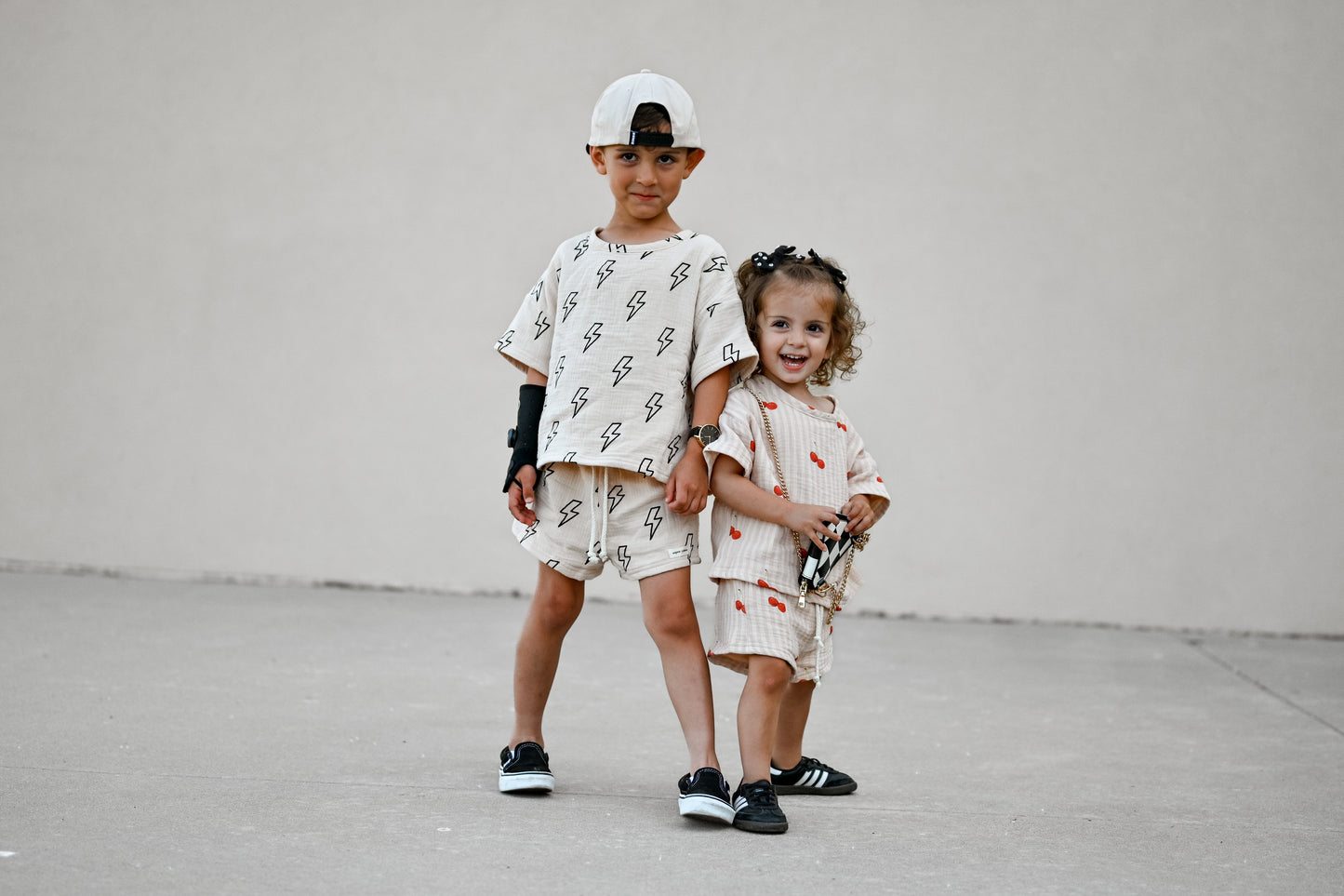 100% Muslin Cotton Short Set - Lightning Fast