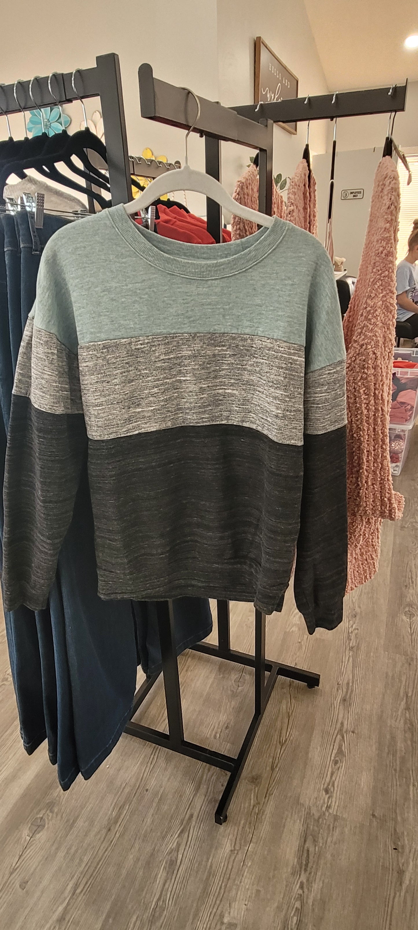 Colorblock Crewneck