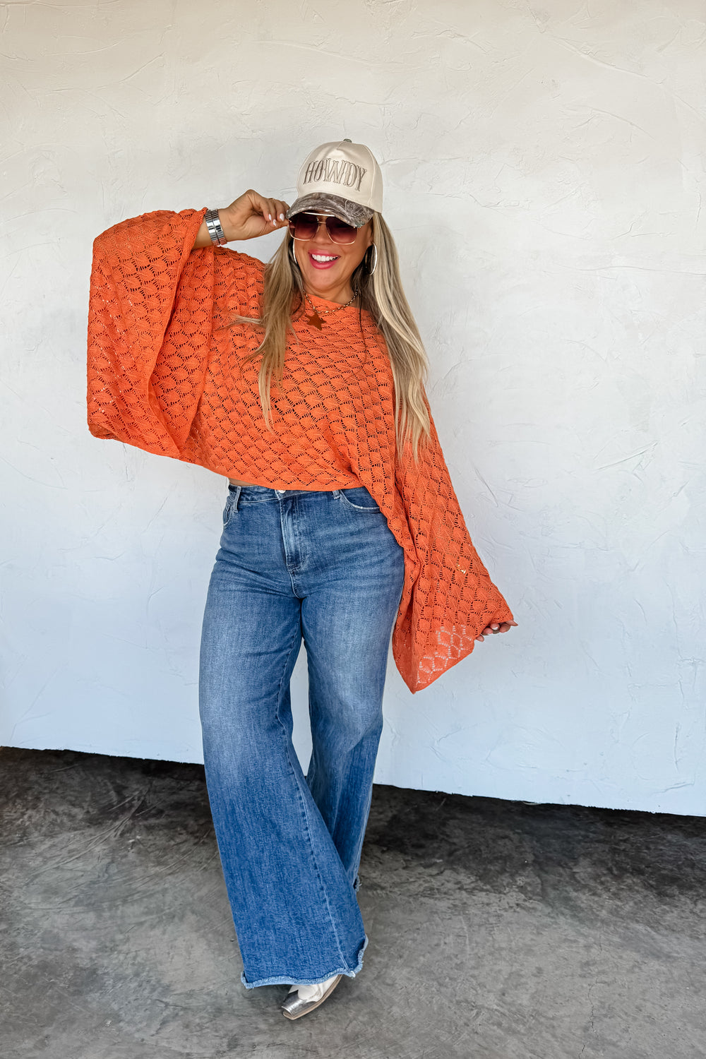 Free Spirit Bell Sleeve Top