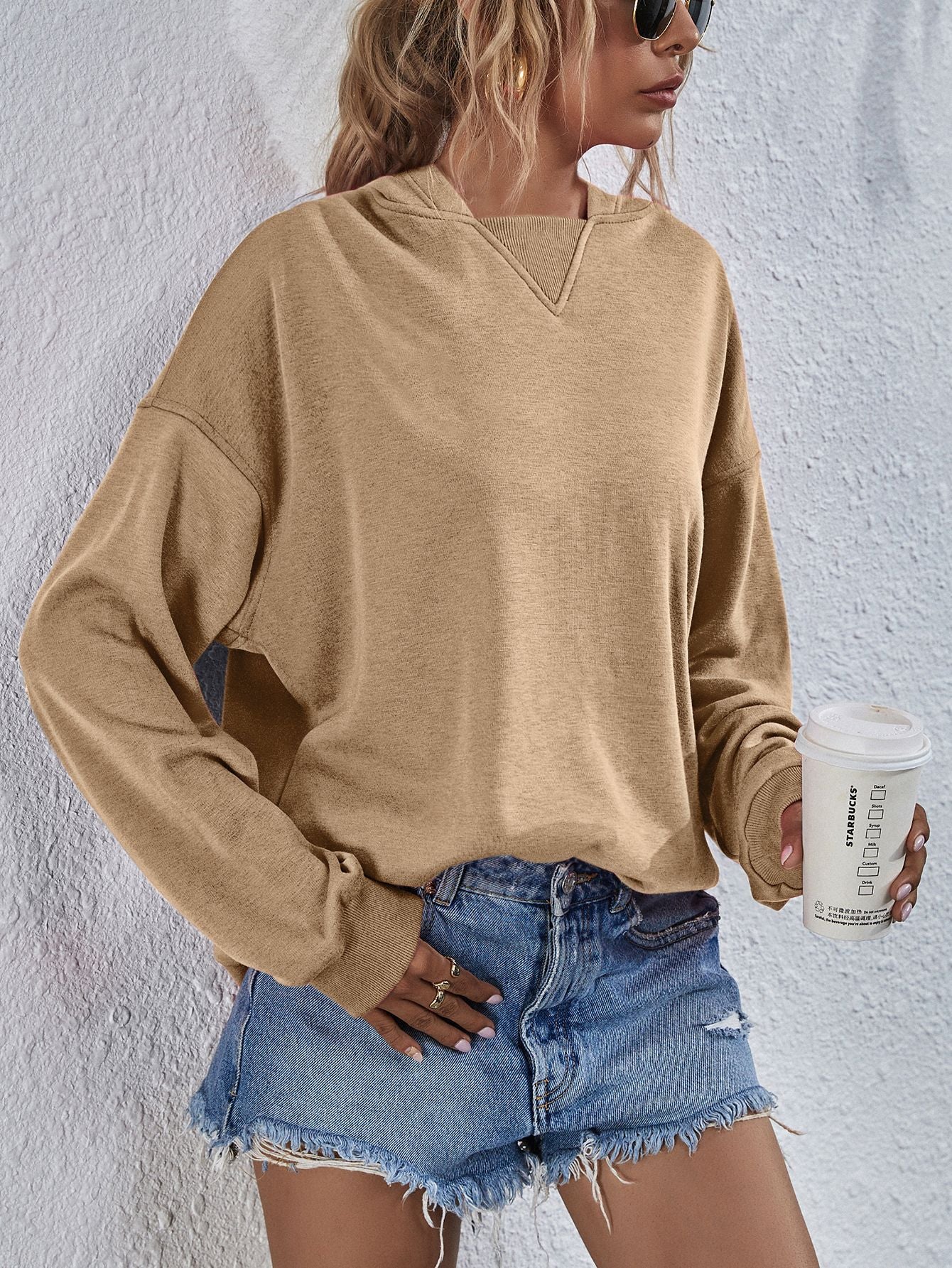 Dropped Shoulder Hoodie