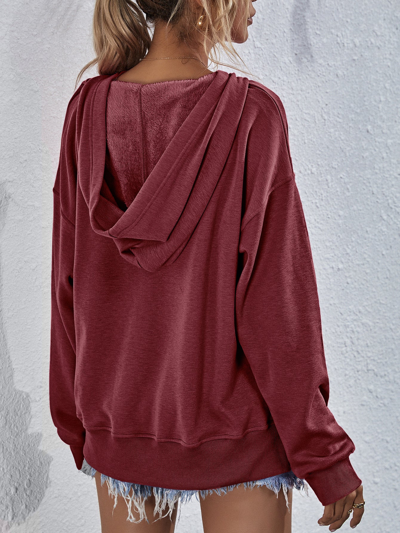 Dropped Shoulder Hoodie