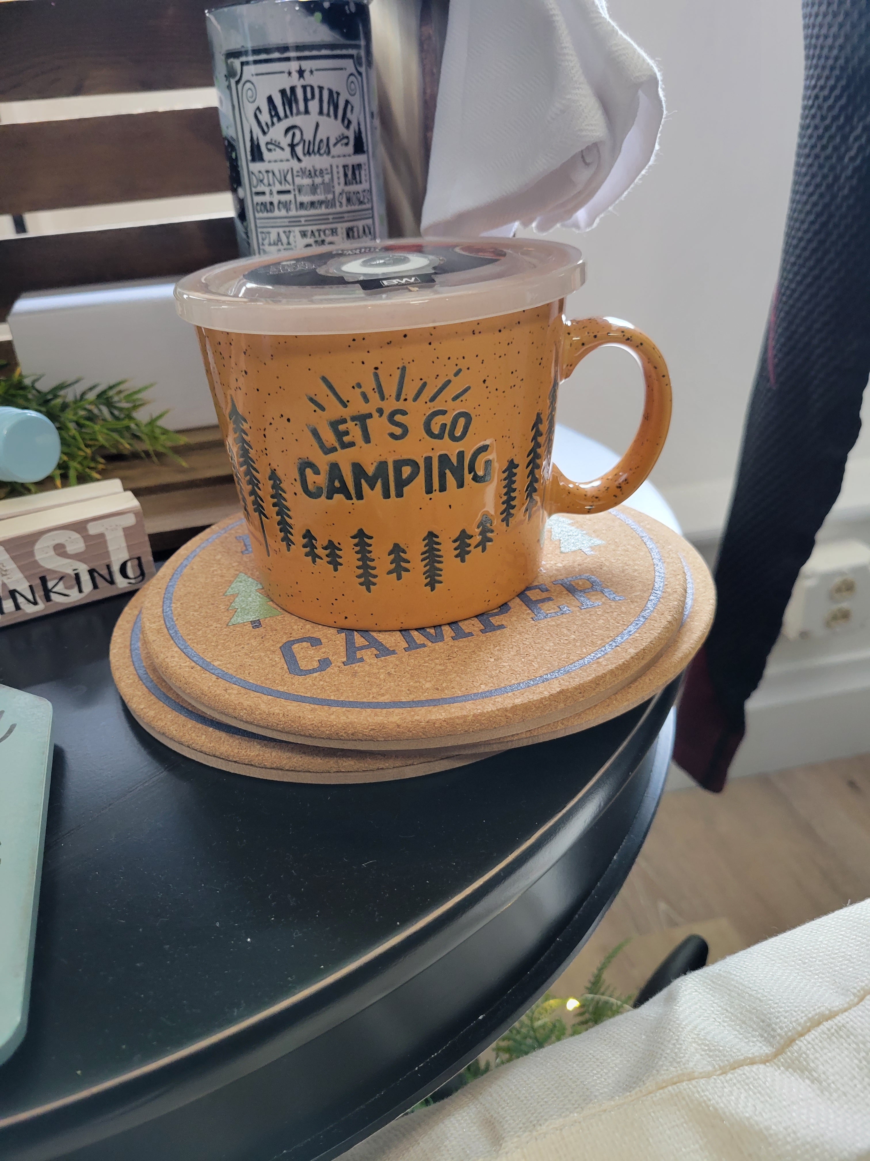 Lets Go Camping Coffee Mug