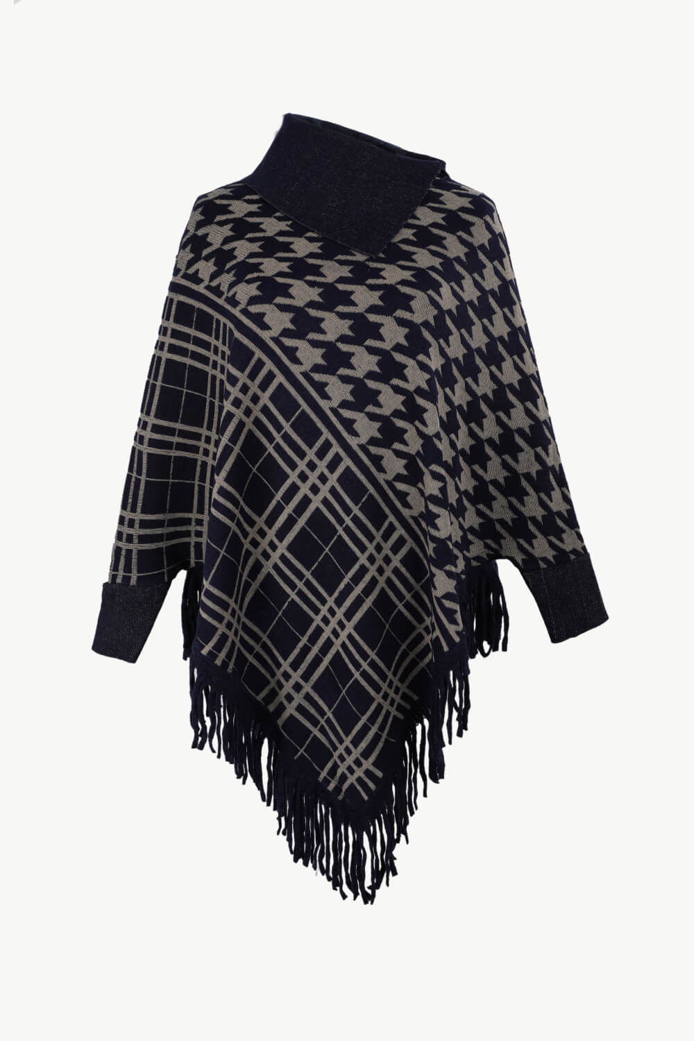 Houndstooth Poncho