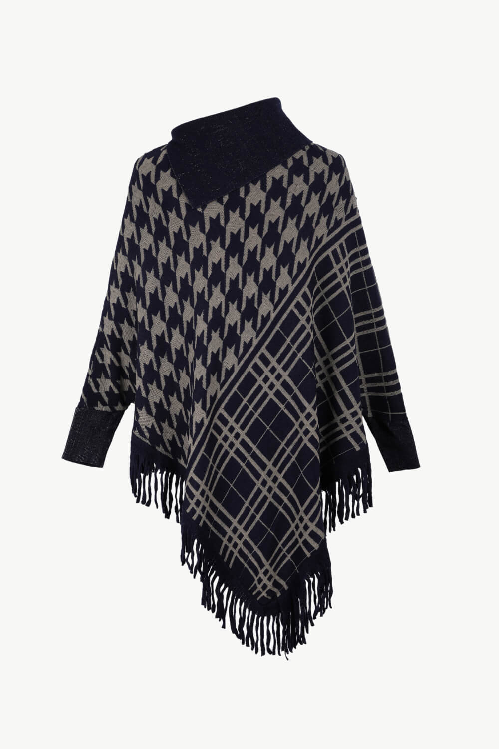 Houndstooth Poncho