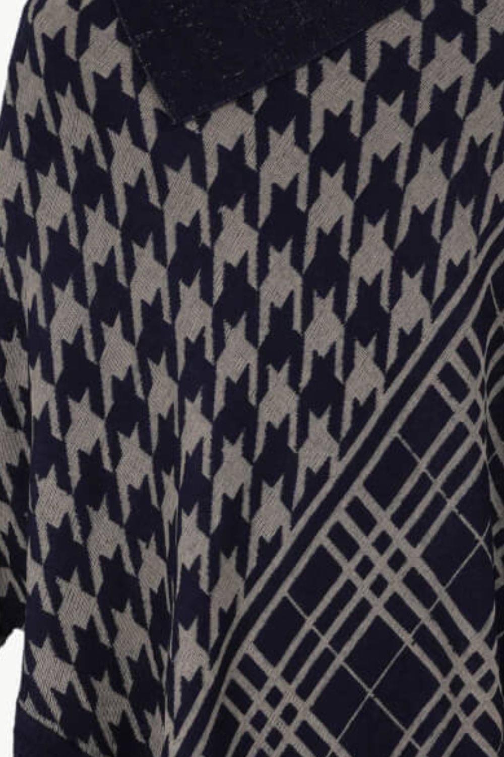 Houndstooth Poncho