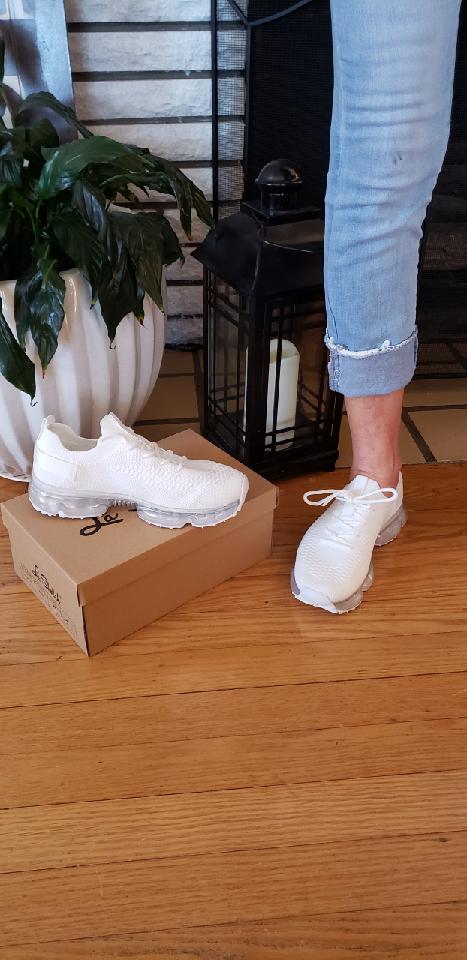 Run With Me Tennies in White