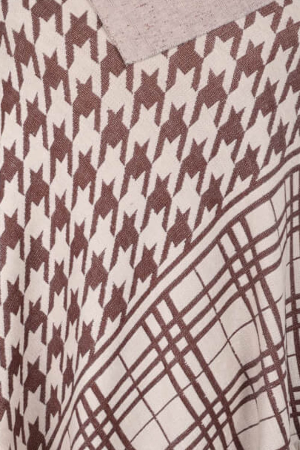 Houndstooth Poncho