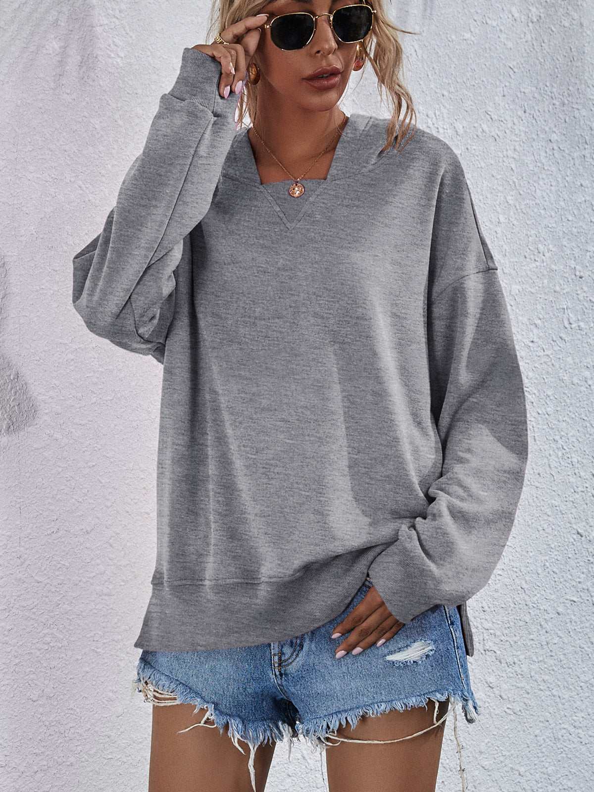 Dropped Shoulder Hoodie