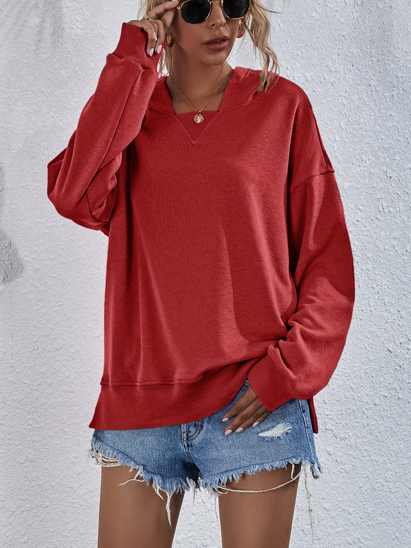 Dropped Shoulder Hoodie