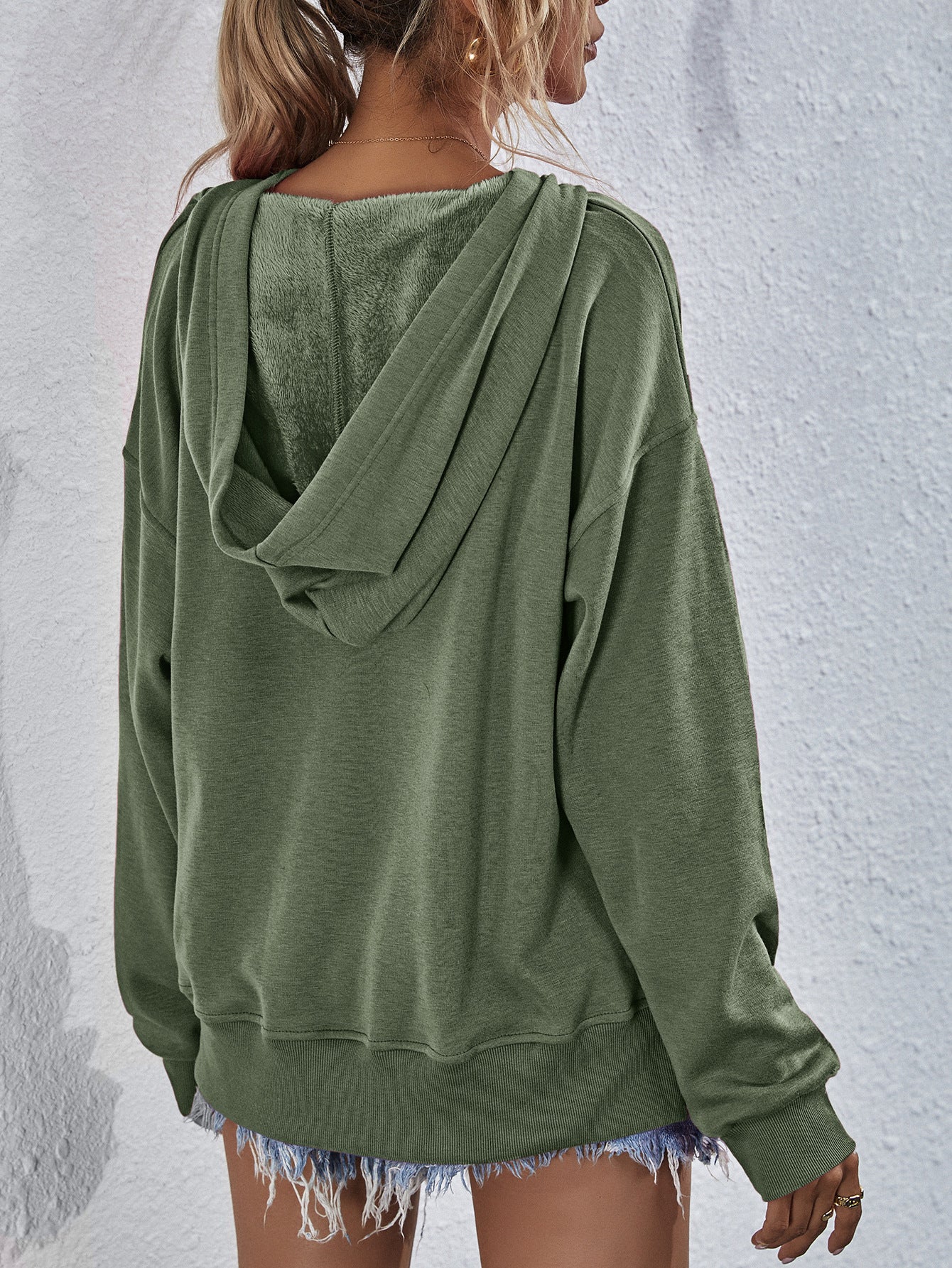 Dropped Shoulder Hoodie