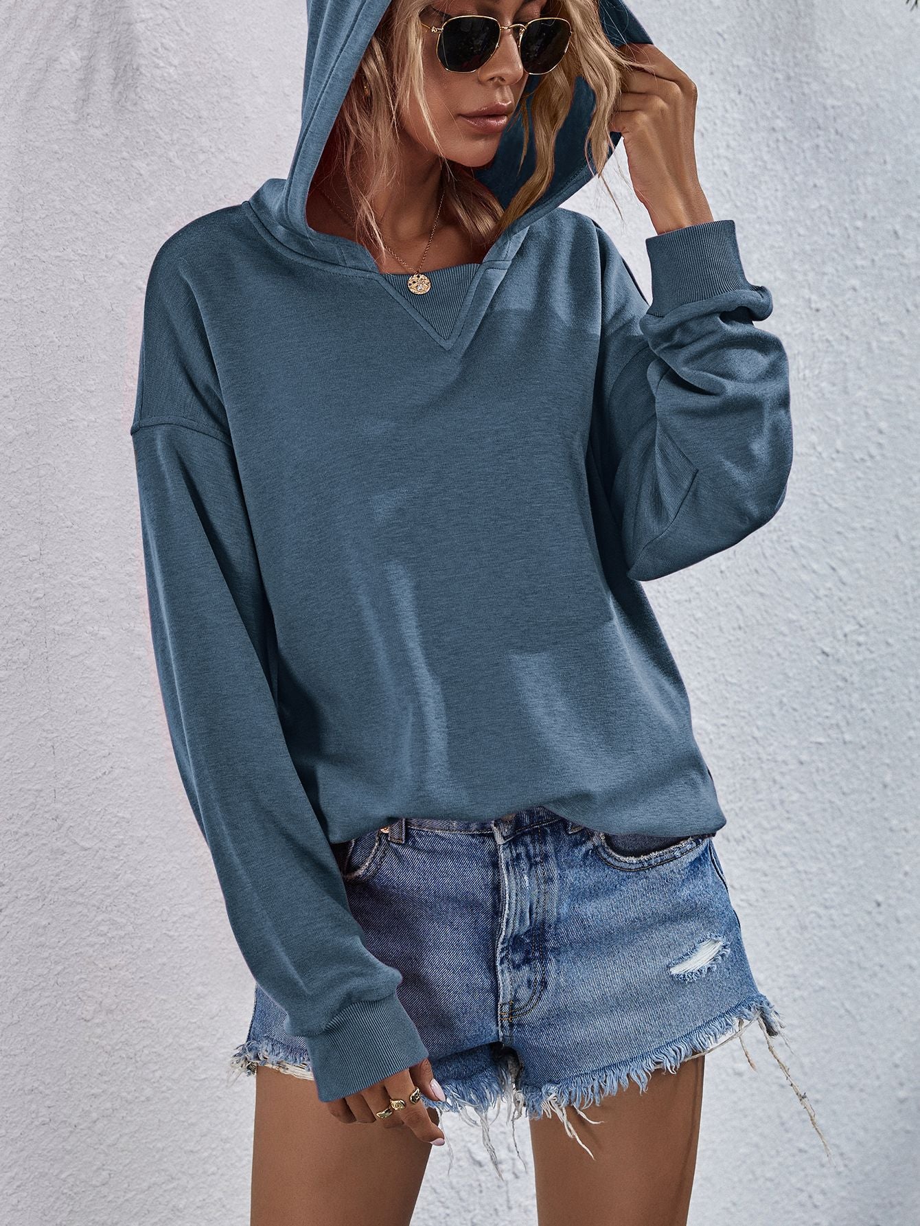 Dropped Shoulder Hoodie