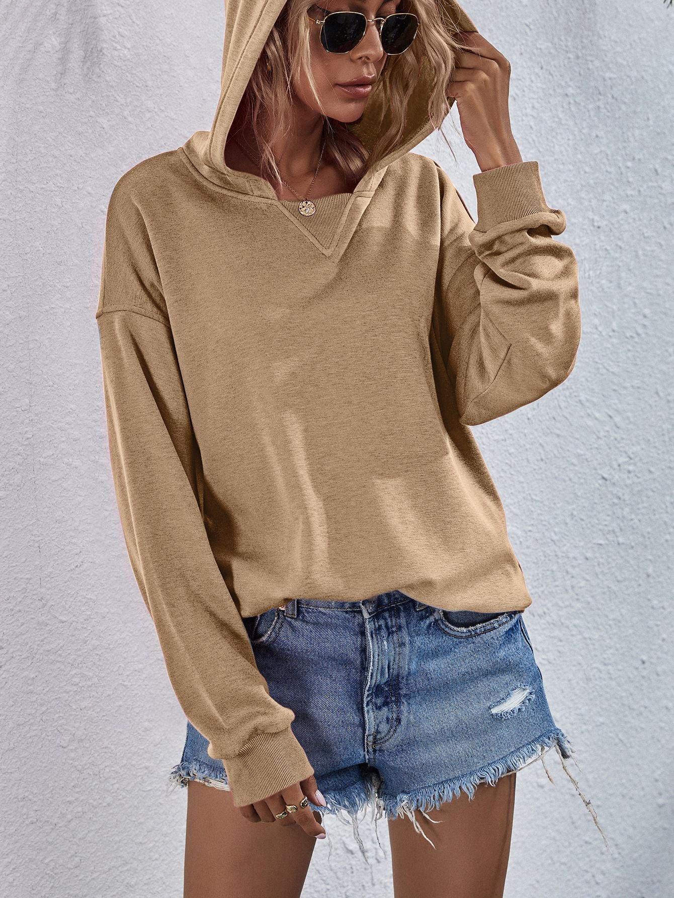 Dropped Shoulder Hoodie