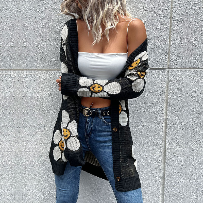 Happy Button Down Cardigan