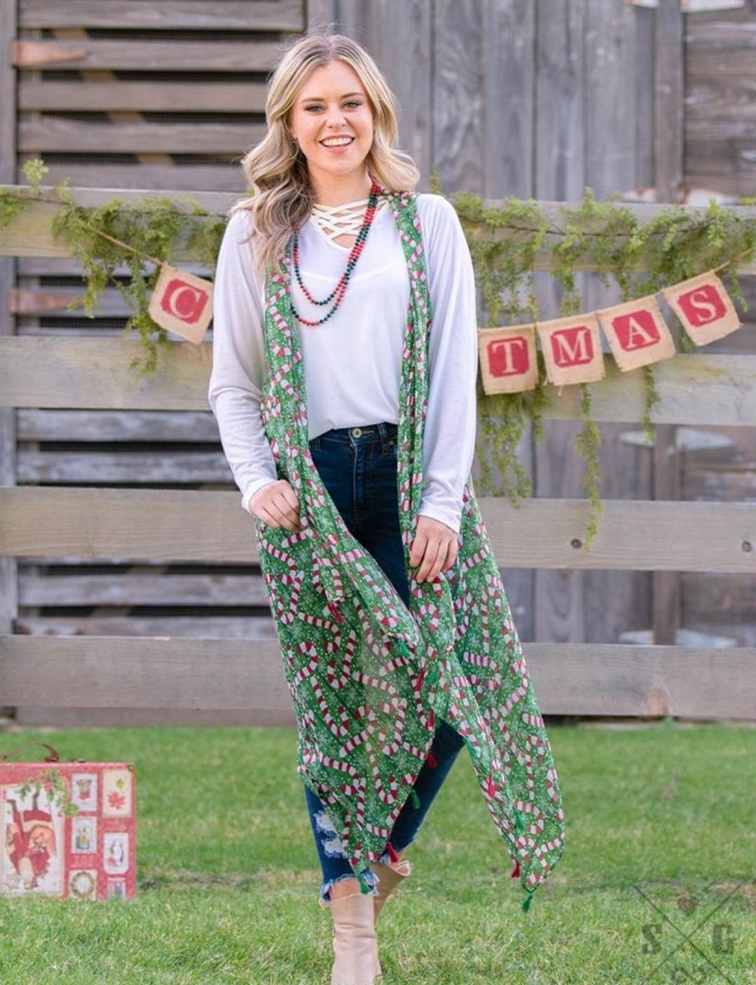 Candy Cane Kimono