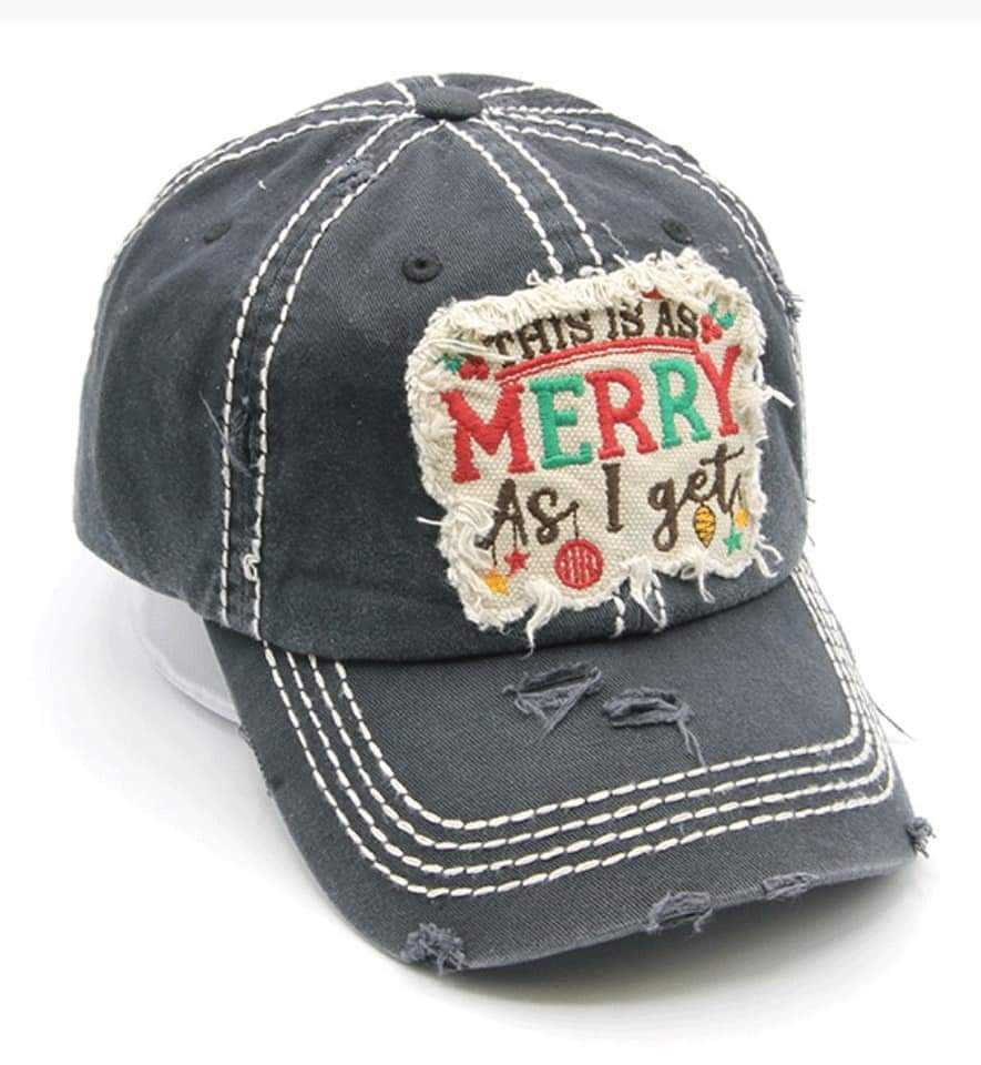 Merry As I Get hat