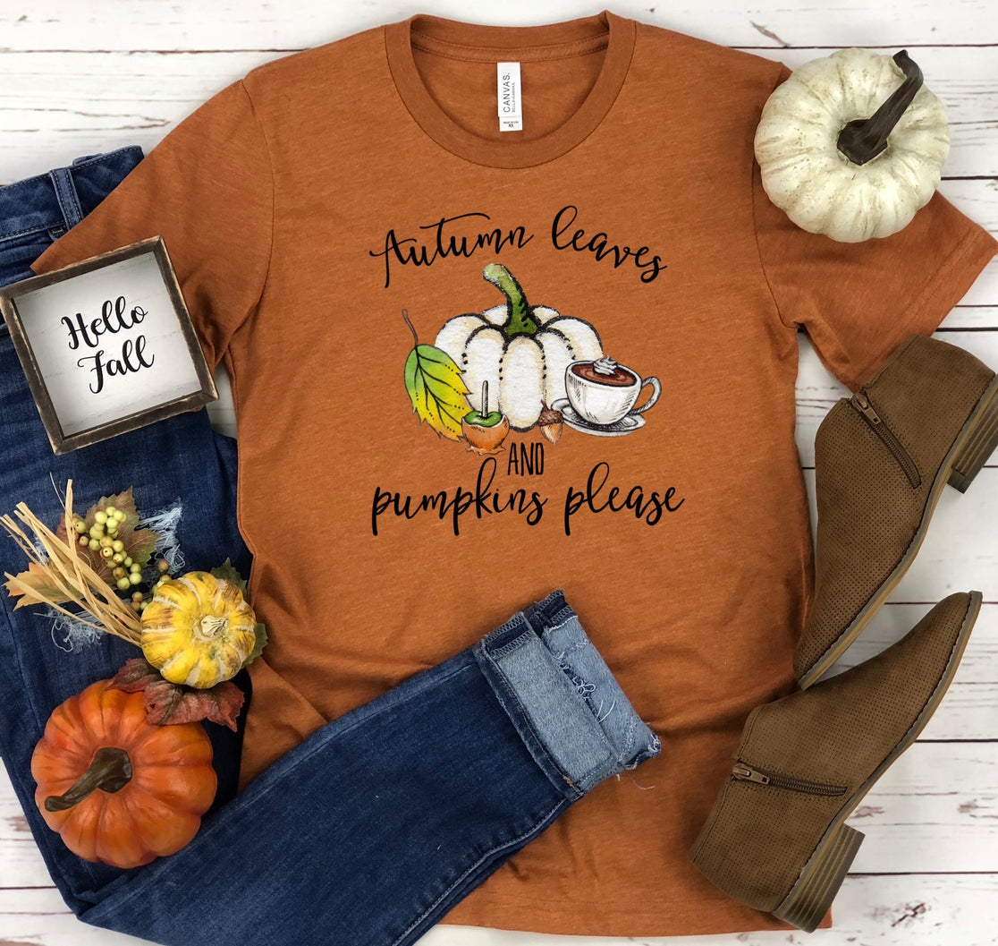 Autumn Leaves & Pumpkins Please