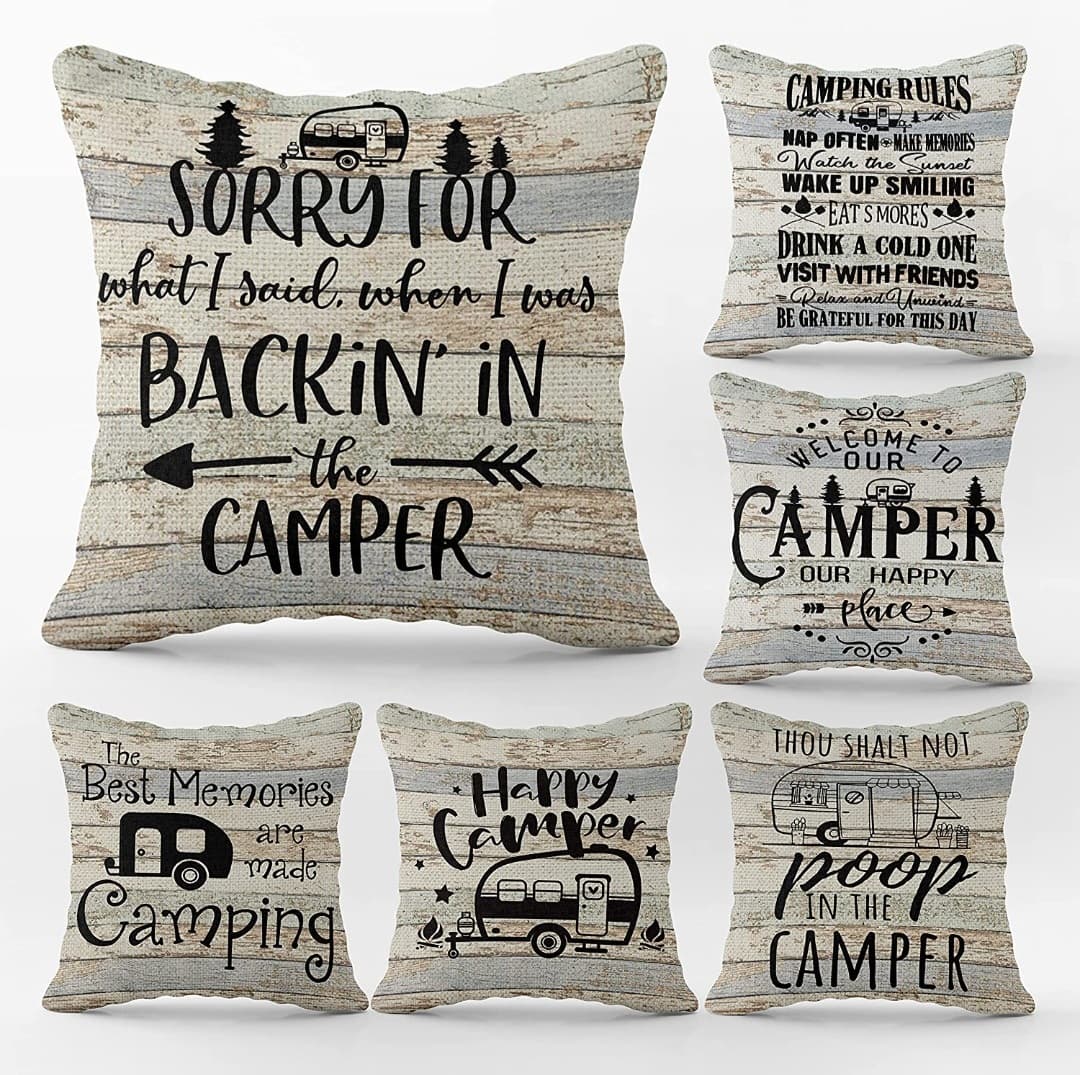 Camp Throw Pillows