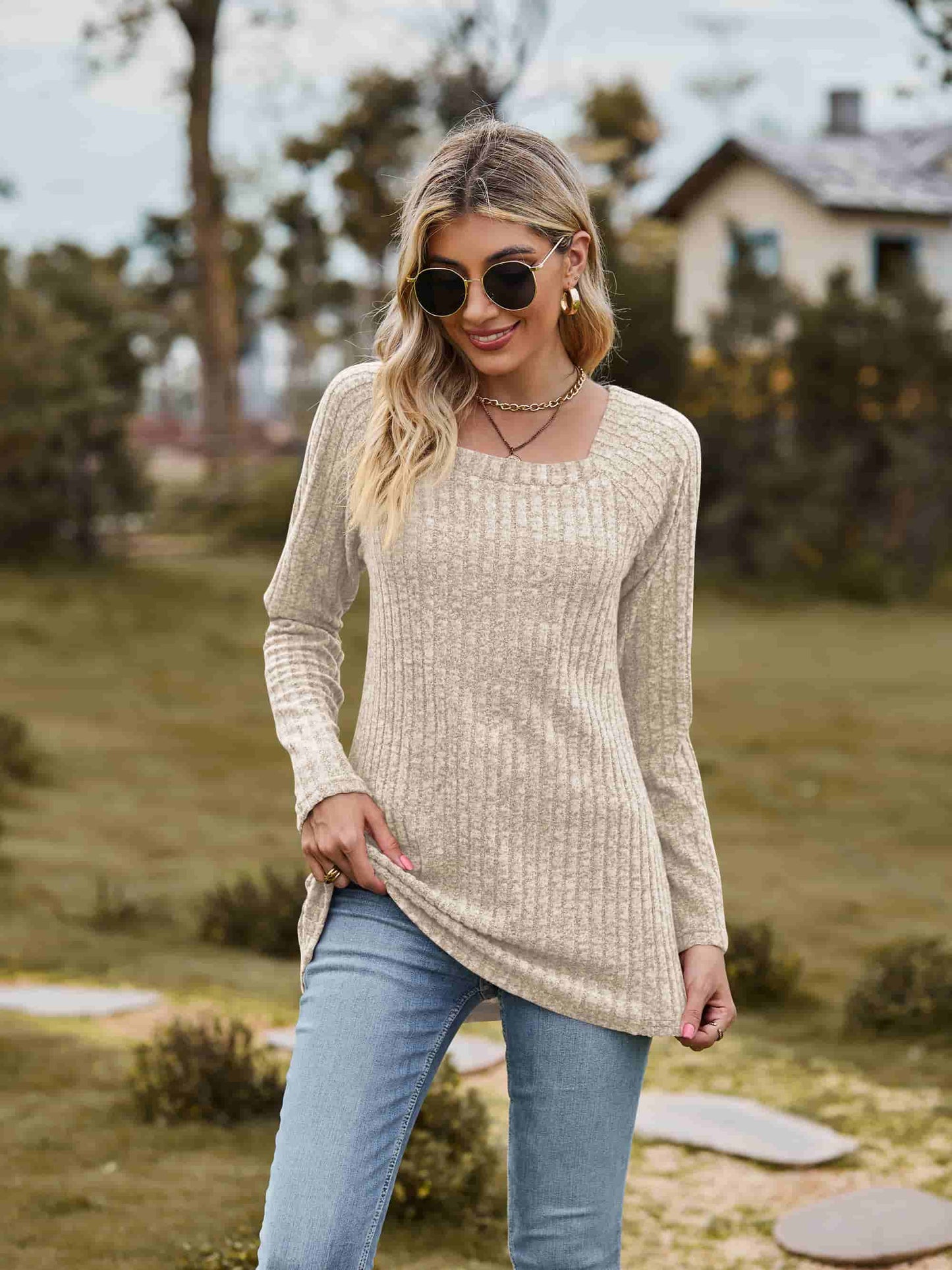 The Lamy Square Neck L.Sleeve