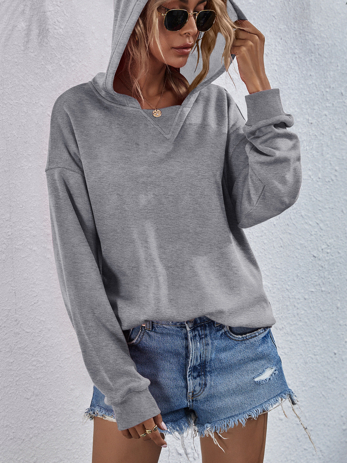 Dropped Shoulder Hoodie