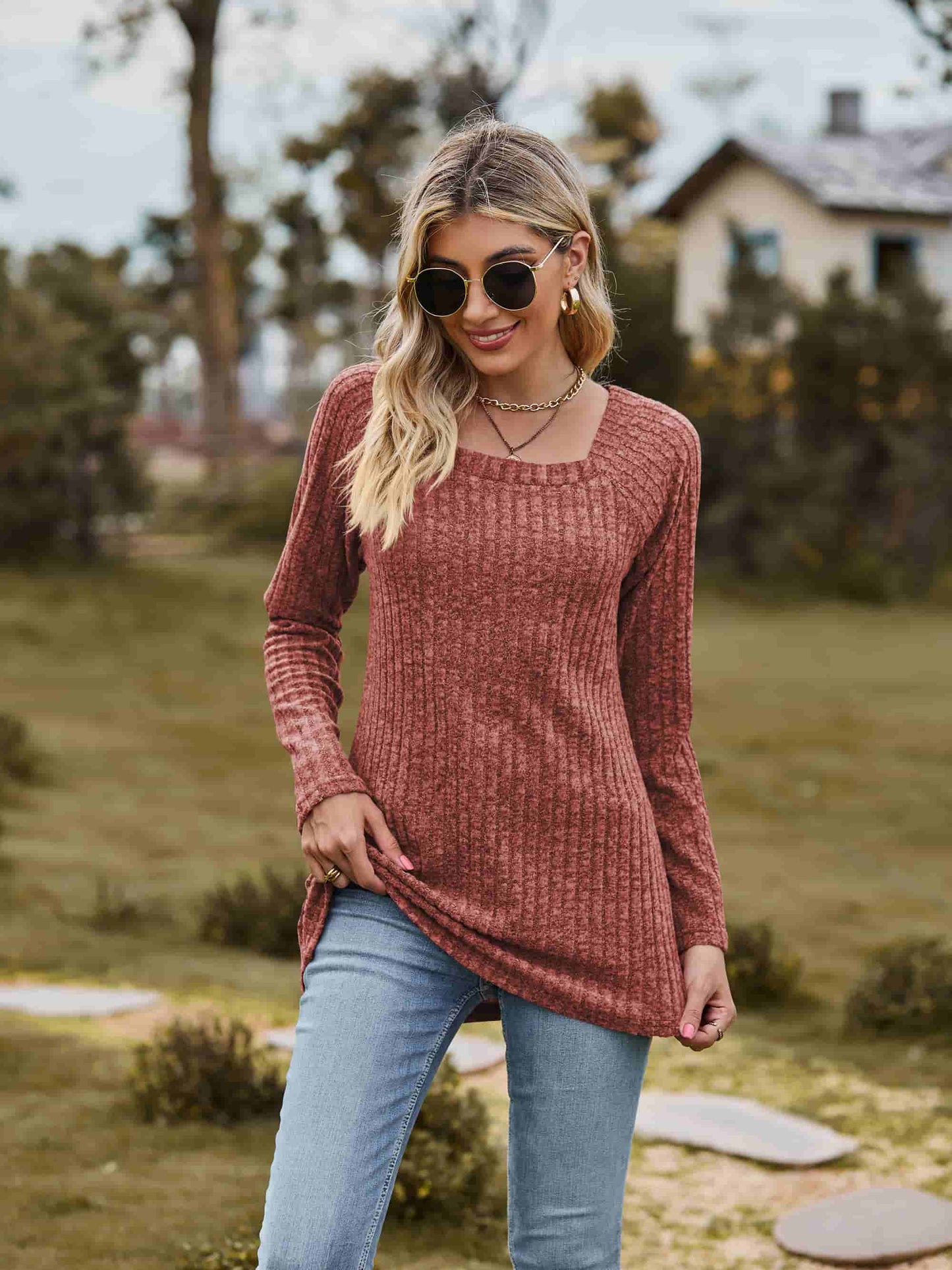The Lamy Square Neck L.Sleeve