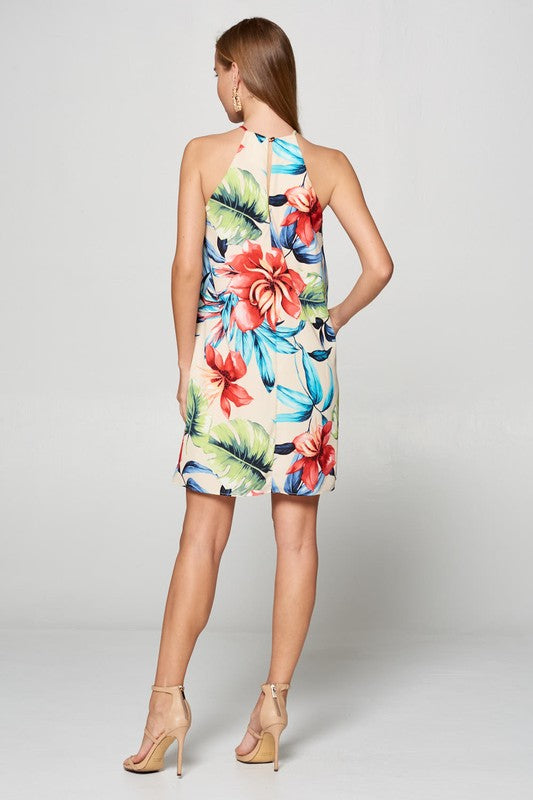 Halter Flower Dress