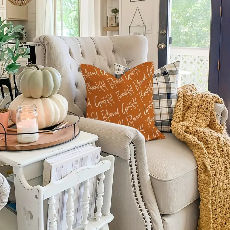 Fall themed throw pillows