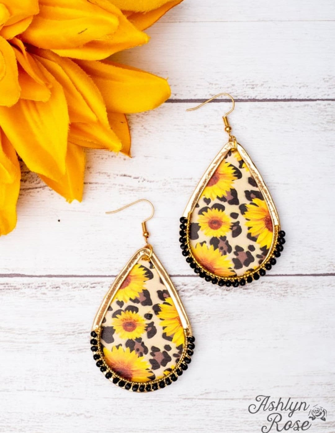 The Golden Sunflower Dangle