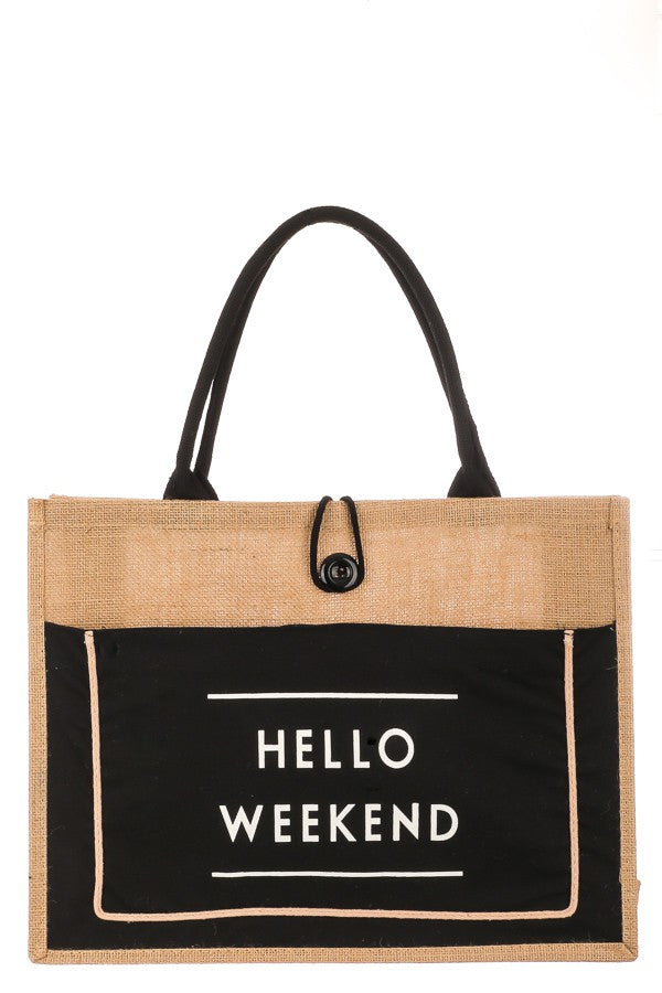 Hello Weekend Tote