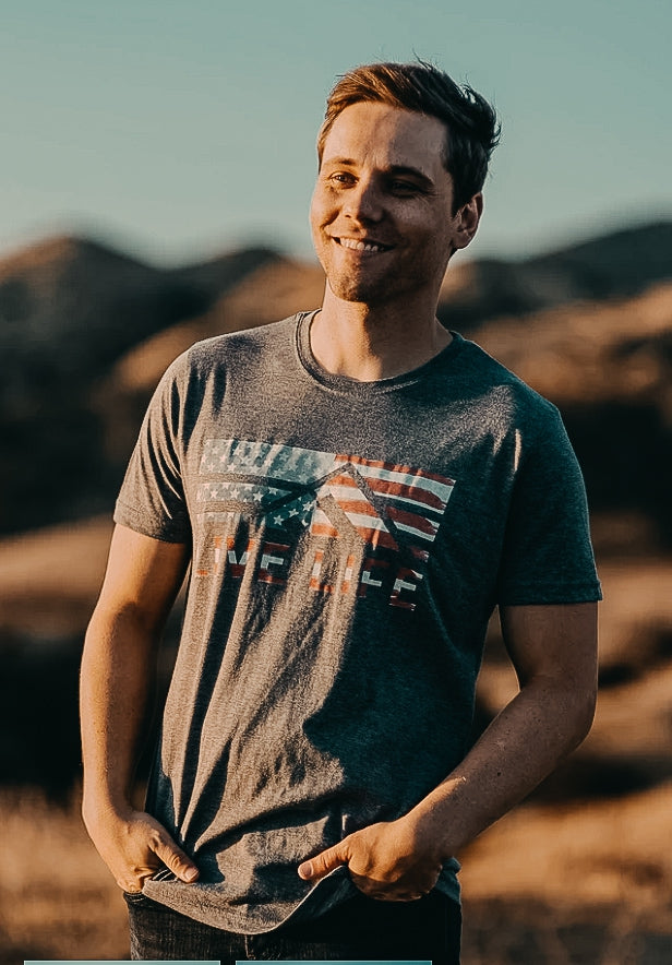 Live Life Flag Tee