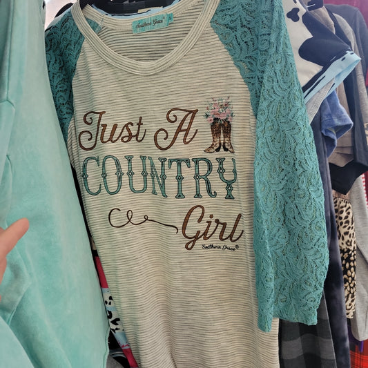 Just a country girl top