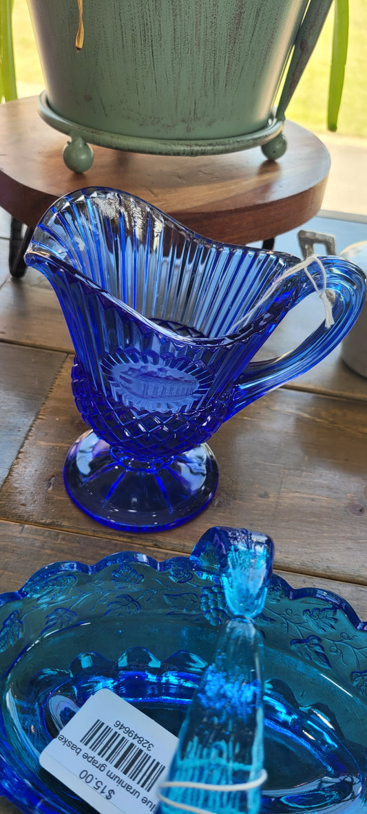 Cobalt blue pitcher