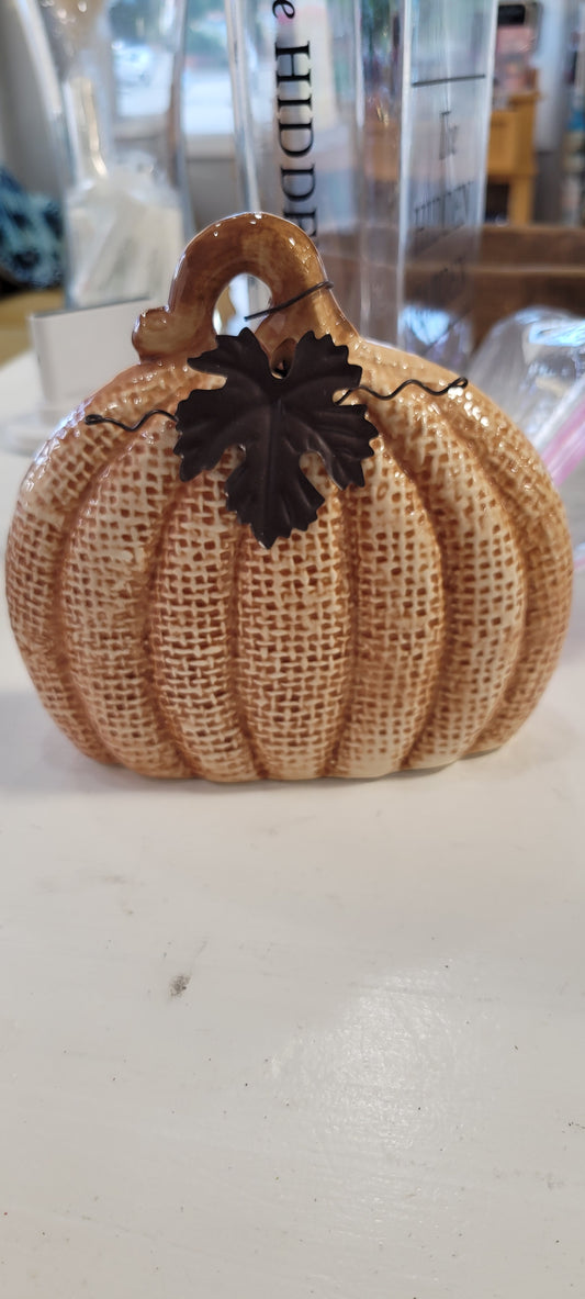 Ceramic pumpkin decor