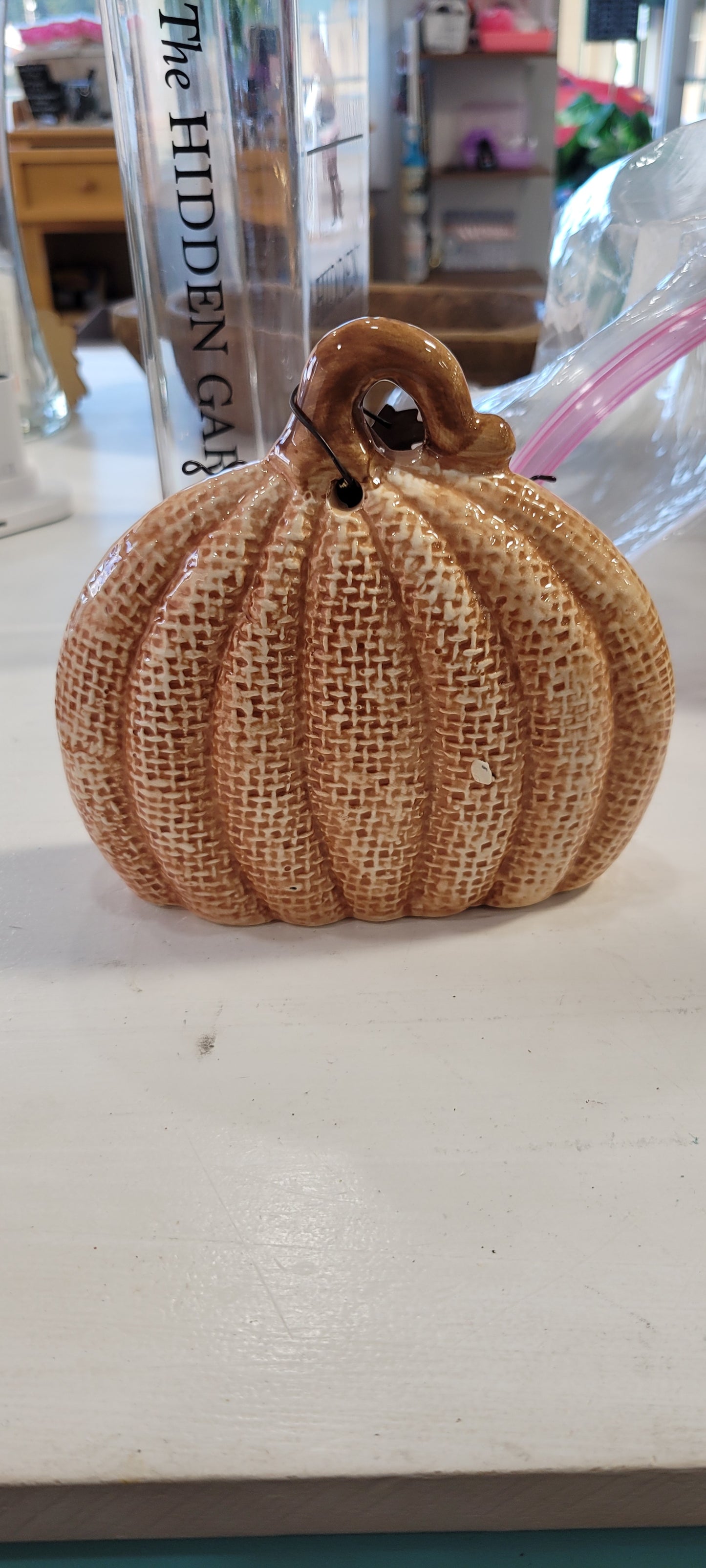 Ceramic pumpkin decor