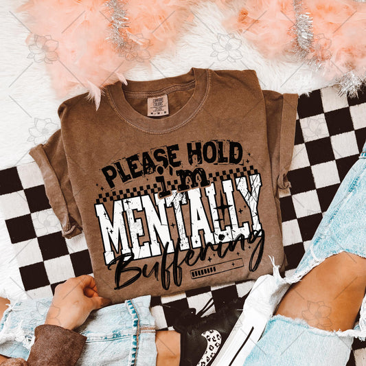 Mentally Buffering Tee or Crew