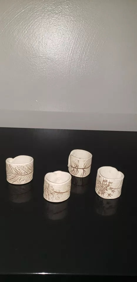 FF- Pottery Napkin Rings Set