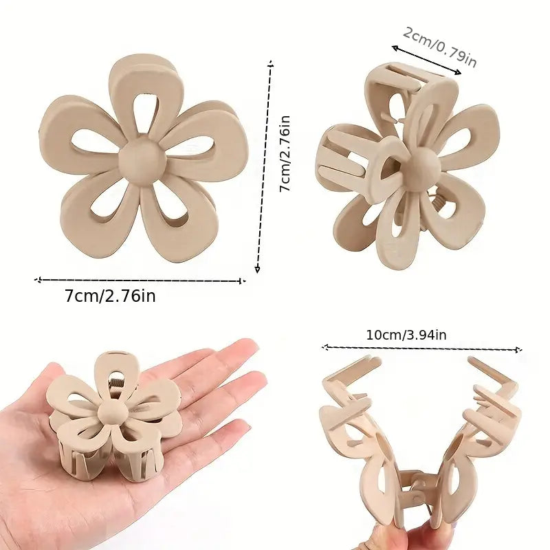 Flower Hair Claw Clip