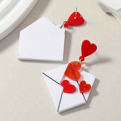 VDay Envelope Earrings