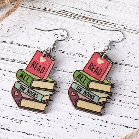 Wood Book Dangles