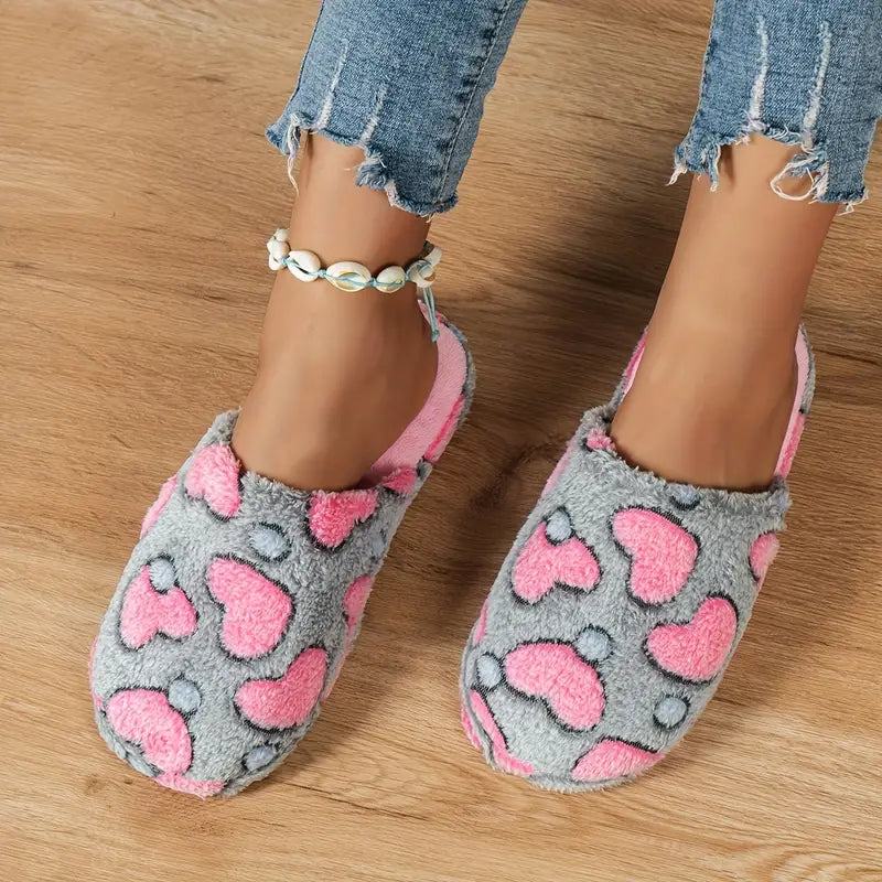 Heart Puffy Slippers