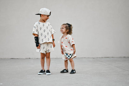 100% Muslin Cotton Short Set - Lightning Fast