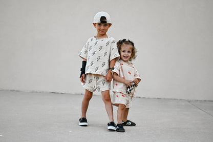 100% Muslin Cotton Short Set - Lightning Fast