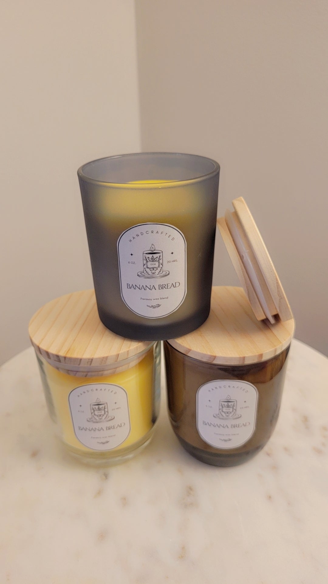 6oz. Glass Candles