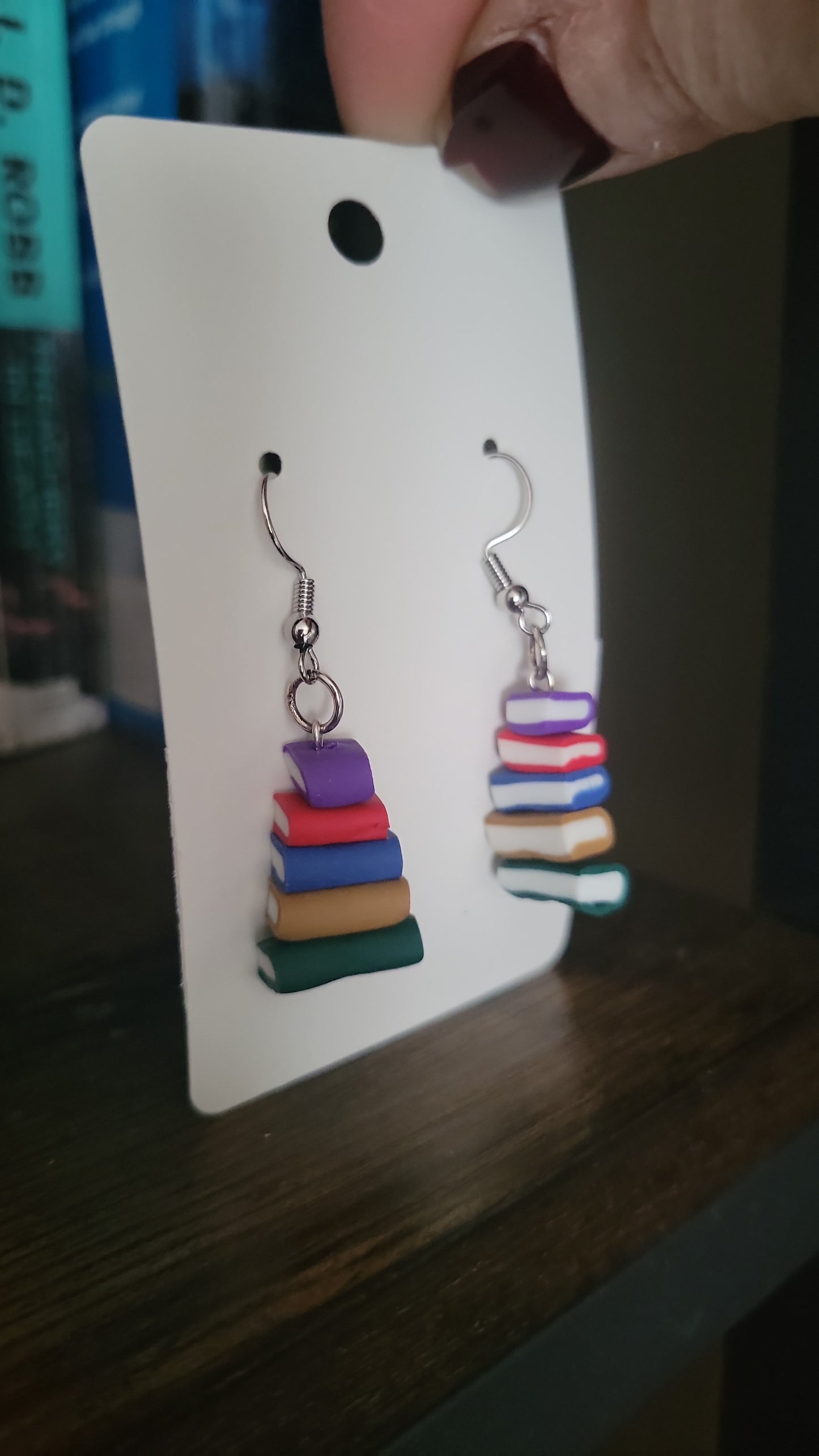 Stack Book earrings