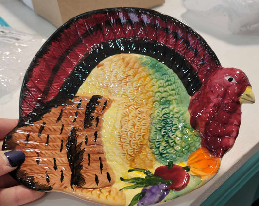 Turkey Salad Plates - set of 4