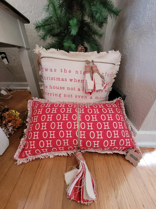 Holiday Tassel Pillows